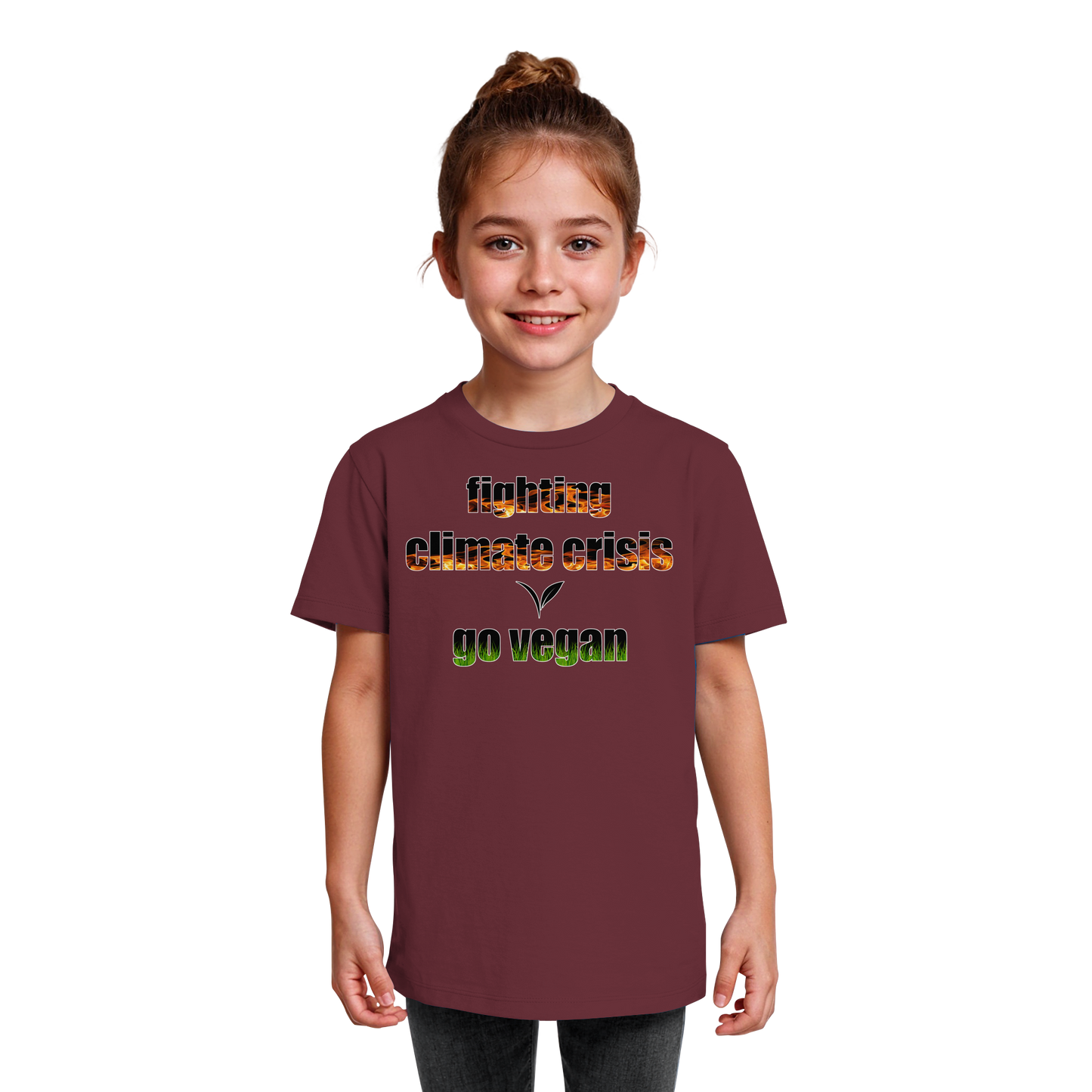 vegwear "fighting climate crisis" - Kids Bio T-Shirt für kleine Weltverbesserer
