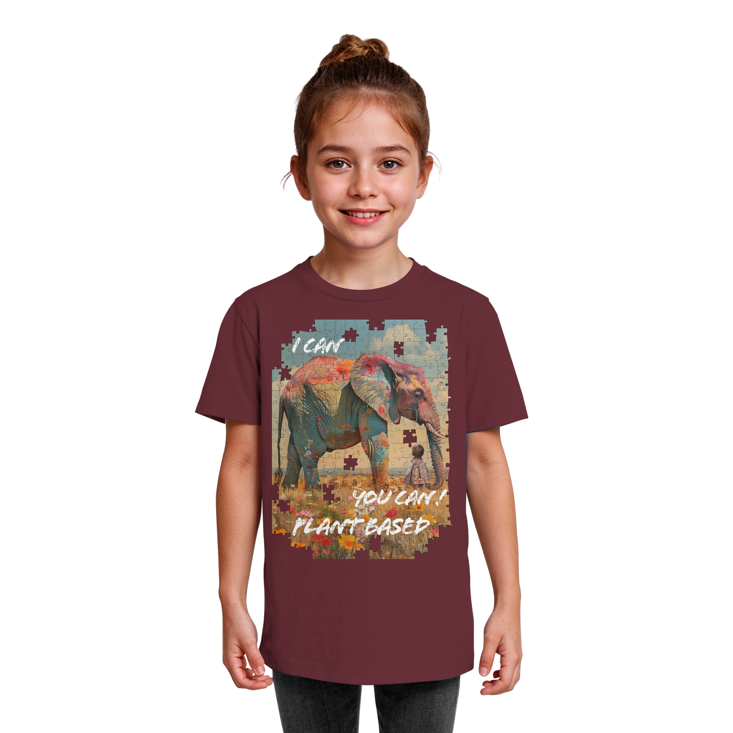vegwear "I can you can"- unisex Kinder T-Shirt, bio, vegan