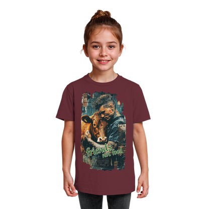 vegwear "friends not food" - unisex Kids bio T-Shirt, vegan, fair