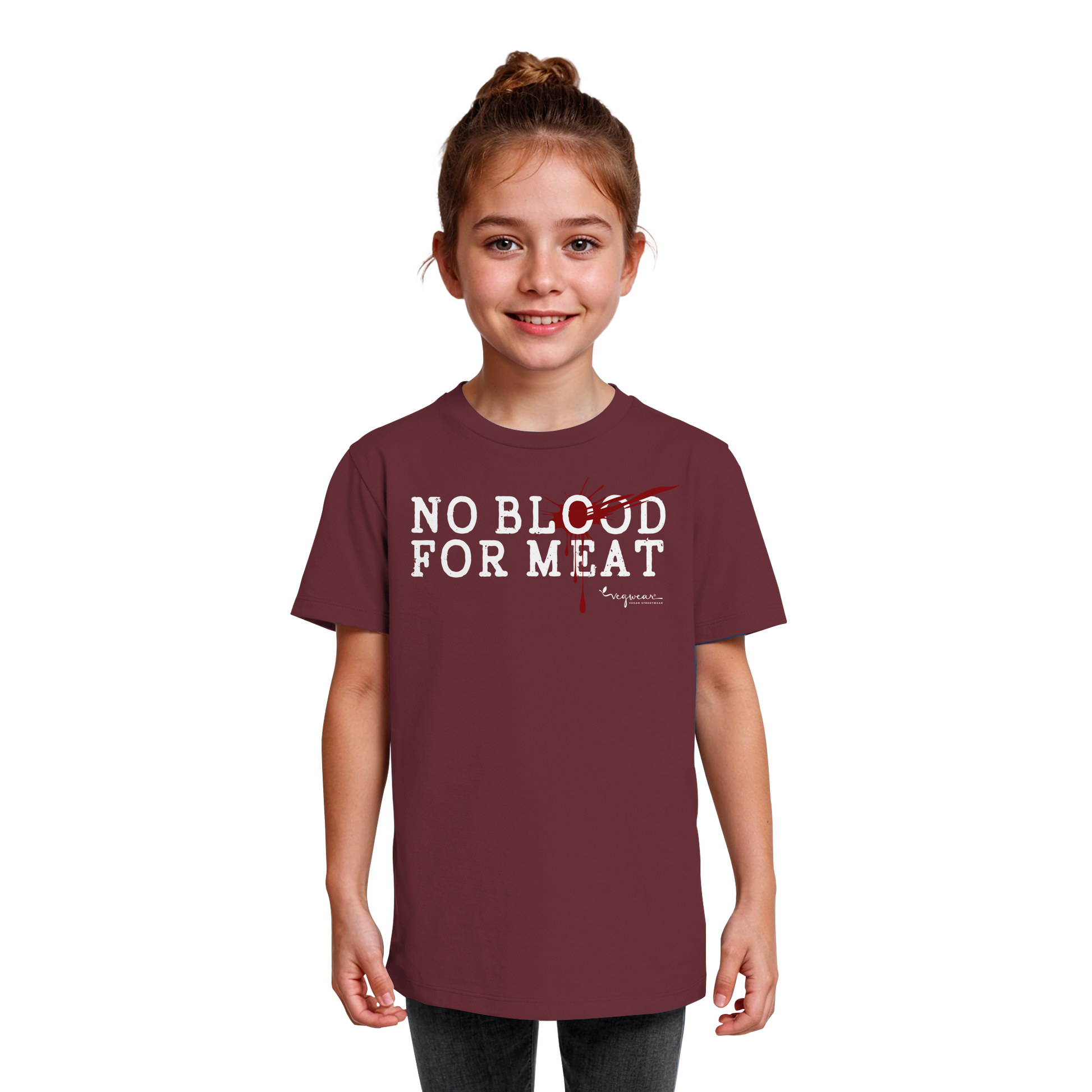 Bio-T-Shirt für Kinder: "no blood for meat" Bio-T-Shirt | vegwear
