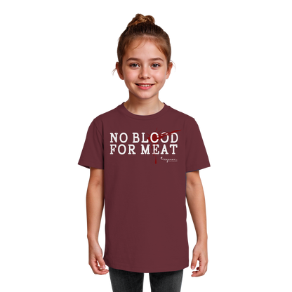Bio-T-Shirt für Kinder: "no blood for meat" Bio-T-Shirt | vegwear