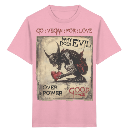 vegwear "why does evil" - unisex Bio Kinder T-Shirt