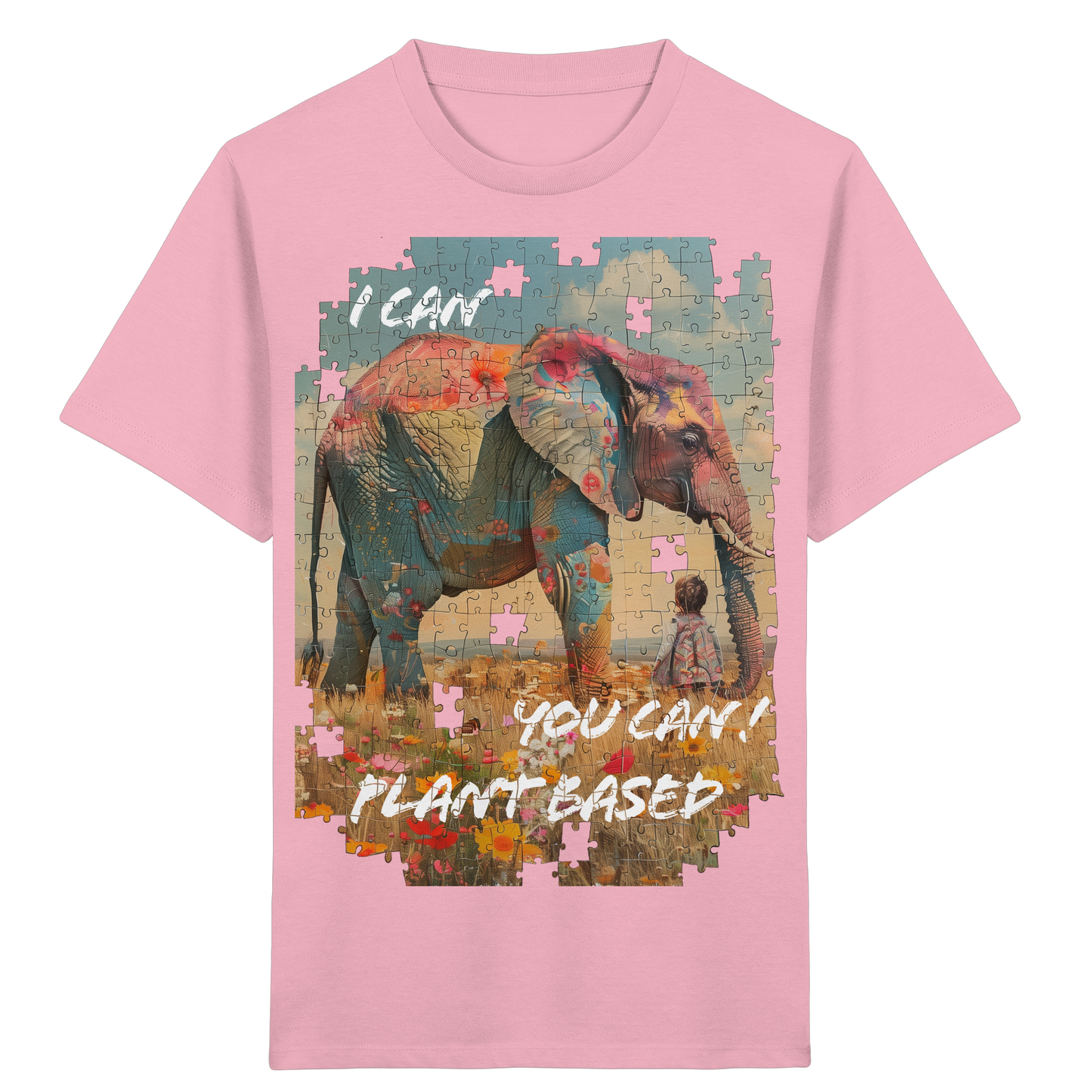 vegwear "I can you can"- unisex Kinder T-Shirt, bio, vegan