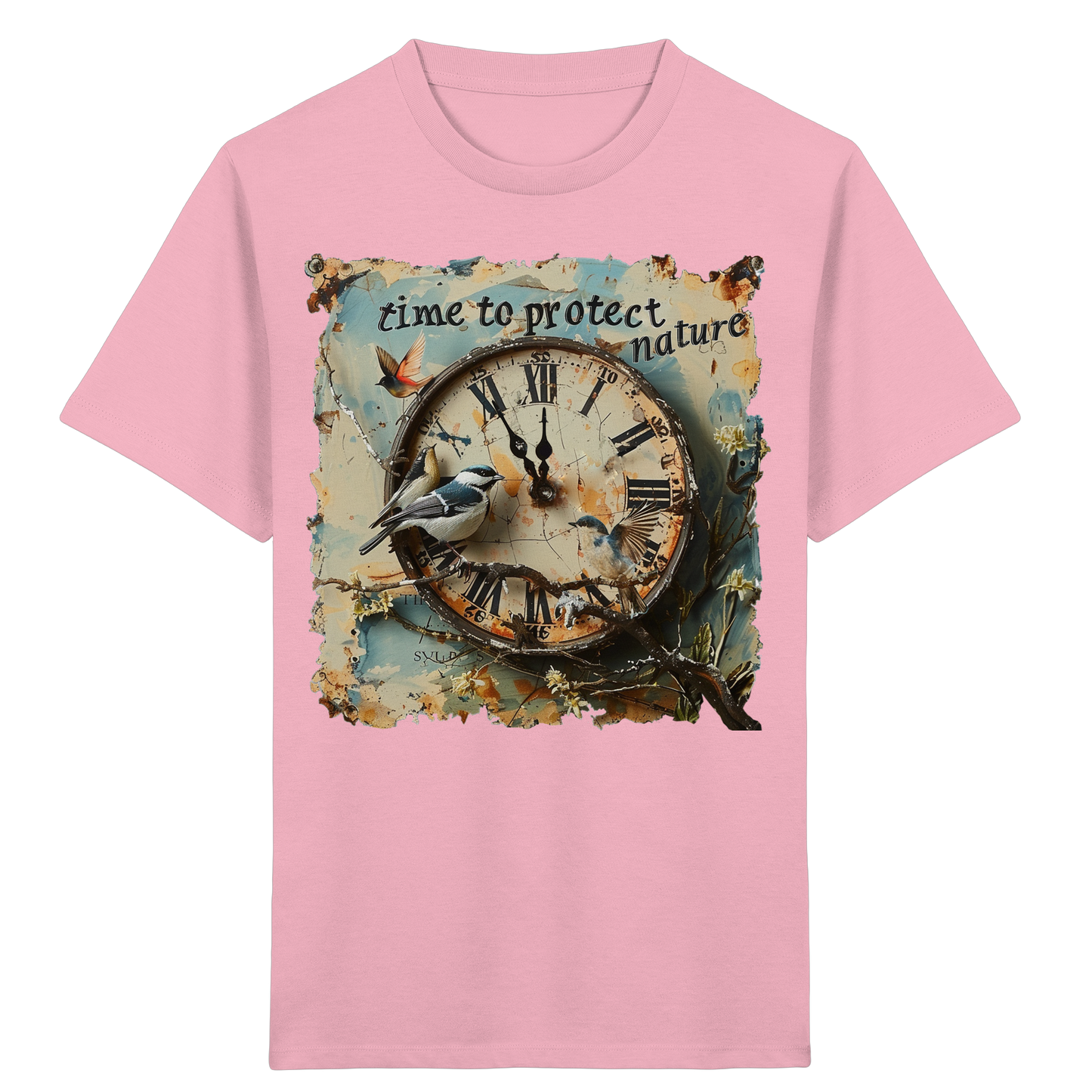 vegwear "time to protect nature" - unisex Kinder T-Shirt, nachhaltige Mode