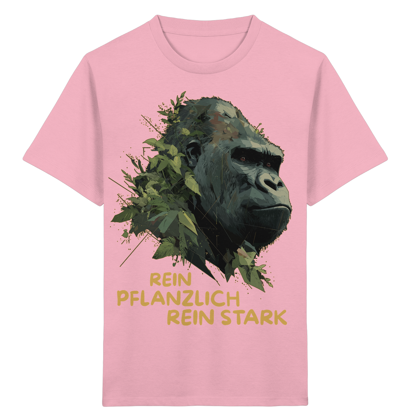 vegwear "Gorilla, rein pflanzlich rein stark" - unisex Kids T-Shirt, bio vegan