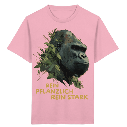 vegwear "Gorilla, rein pflanzlich rein stark" - unisex Kids T-Shirt, bio vegan