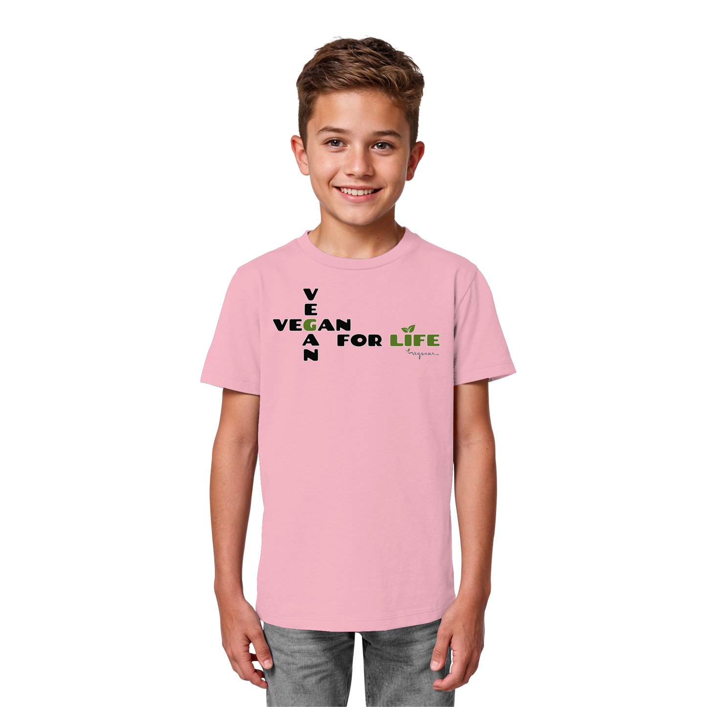 vegwear "vegan for life" - unisex Kids Organic T-Shirt