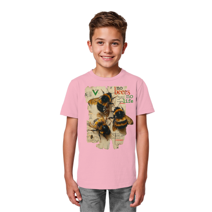 vegwear "no bees no life" - Kinder bio T-Shirt
