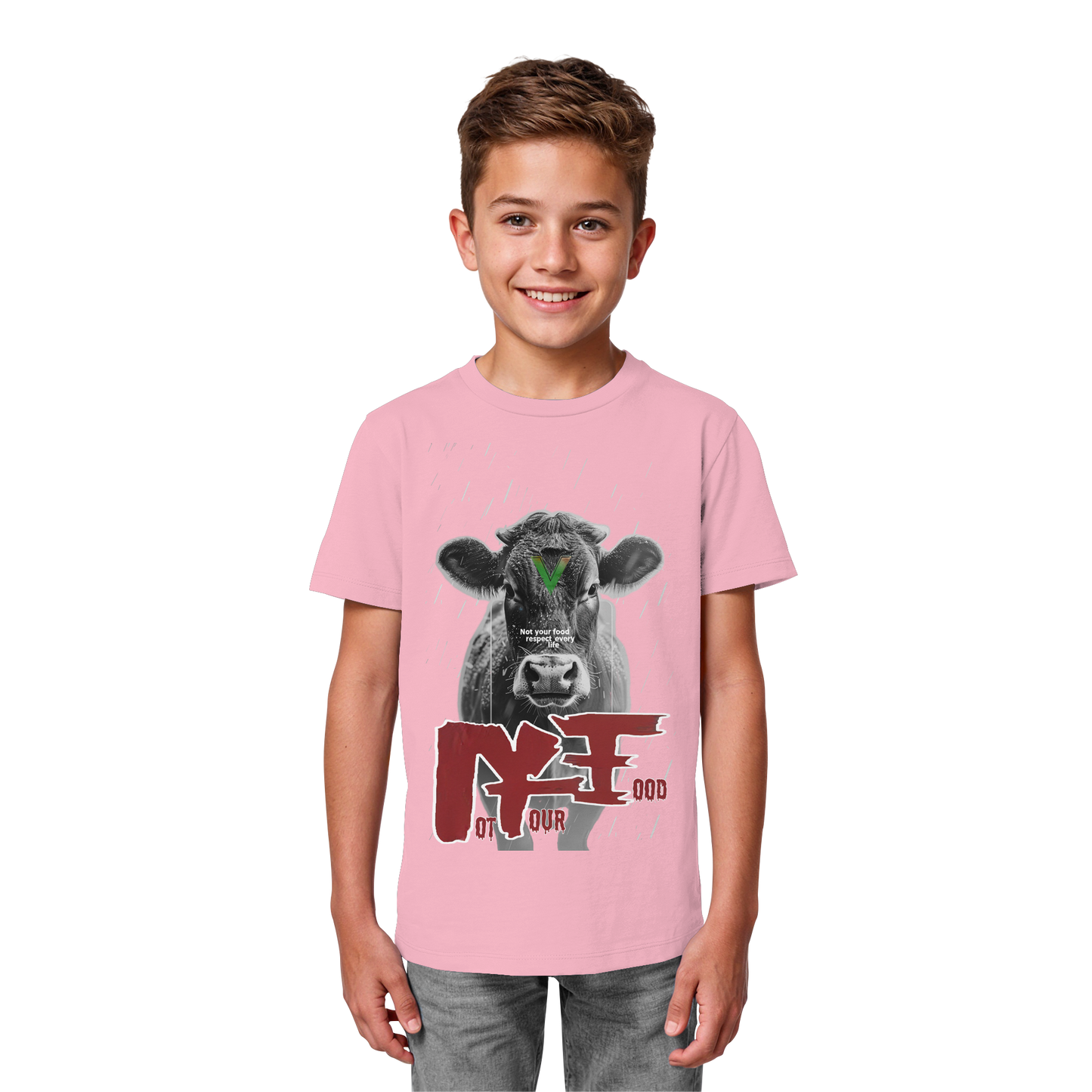 vegwear "not your food" - unisex Kids Bio Shirt, vegan, fair