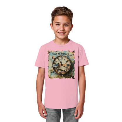 vegwear "time to protect nature" - unisex Kinder T-Shirt, nachhaltige Mode
