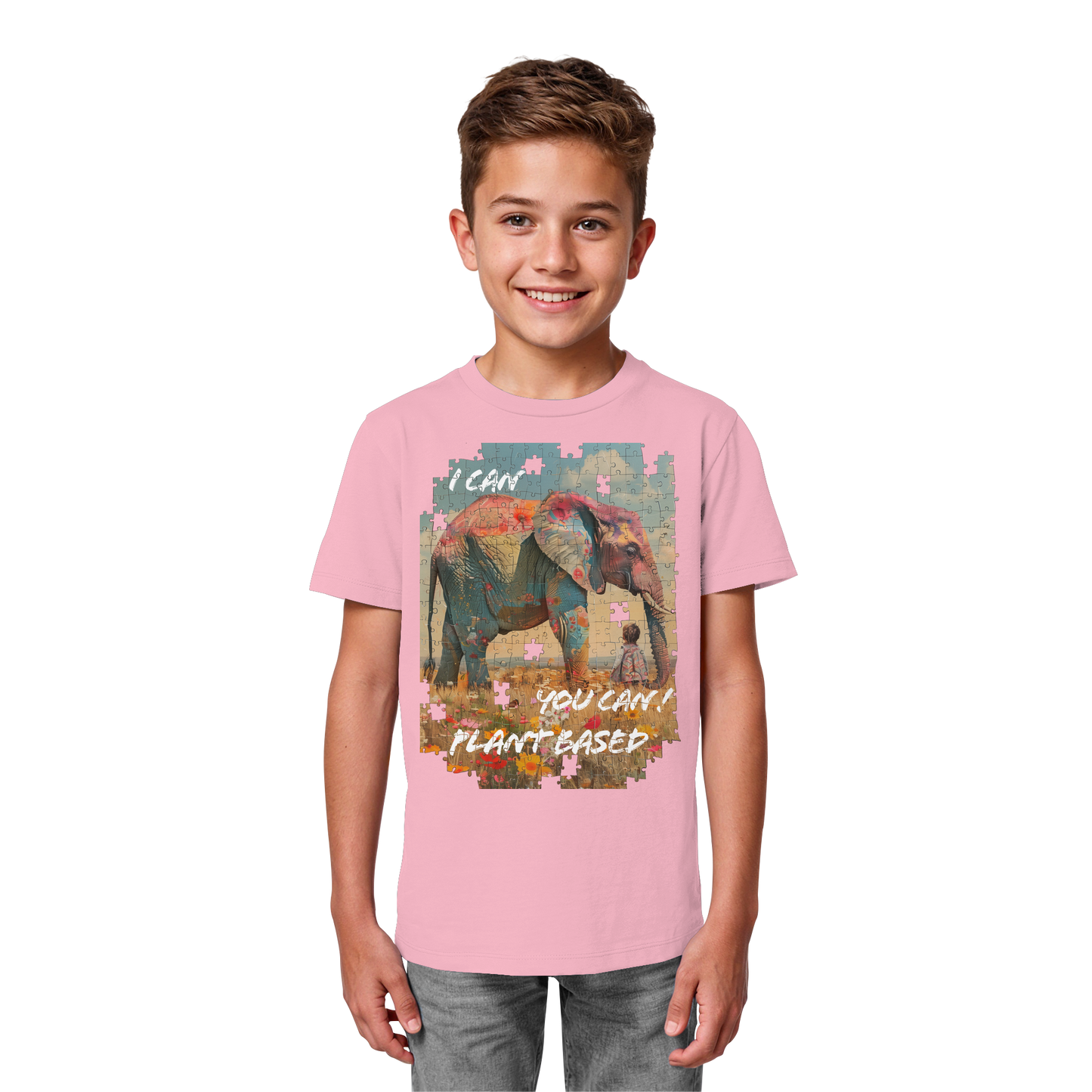 vegwear "I can you can"- unisex Kinder T-Shirt, bio, vegan
