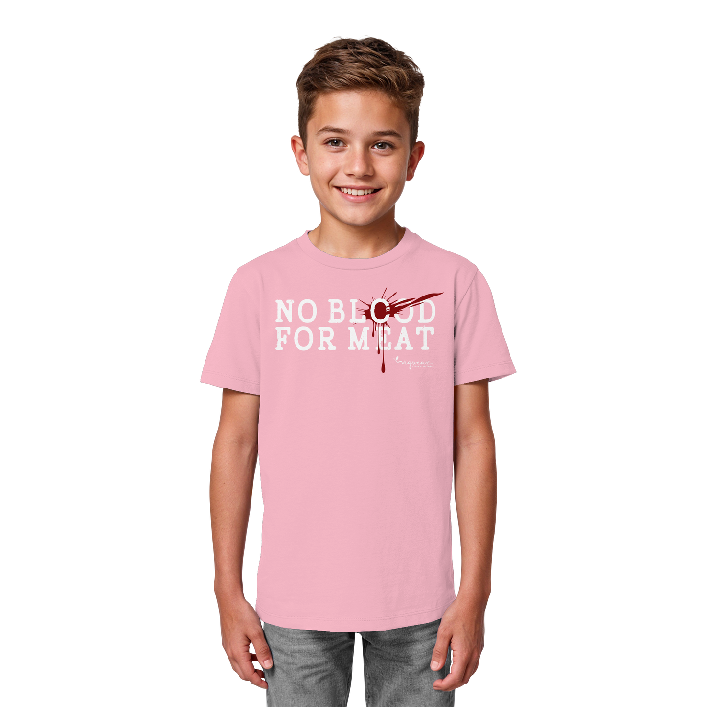 vegwear "no blood for meat" - Kids Organic Shirt