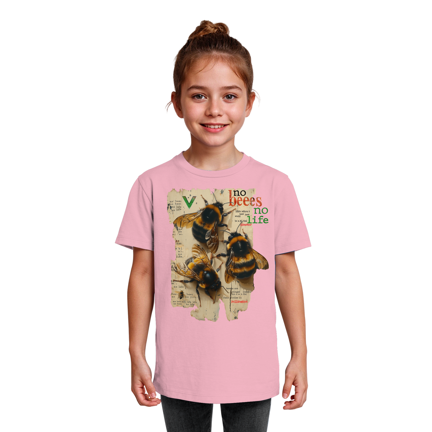 vegwear "no bees no life" - Kinder bio T-Shirt
