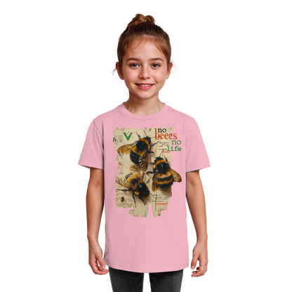 vegwear "no bees no life" - Kinder bio T-Shirt