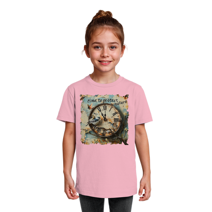 vegwear "time to protect nature" - unisex Kinder T-Shirt, nachhaltige Mode