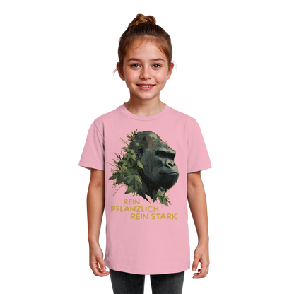 vegwear "Gorilla, rein pflanzlich rein stark" - unisex Kids T-Shirt, bio vegan
