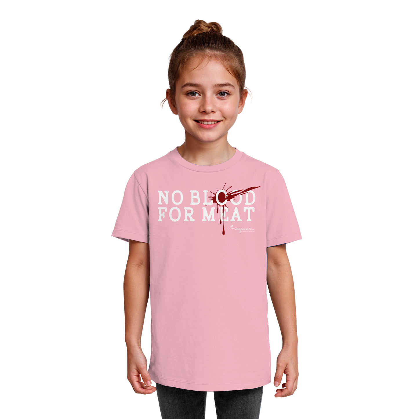 vegwear "no blood for meat" - Kids Organic Shirt