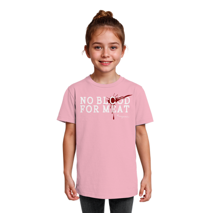 vegwear "no blood for meat" - Kids Organic Shirt