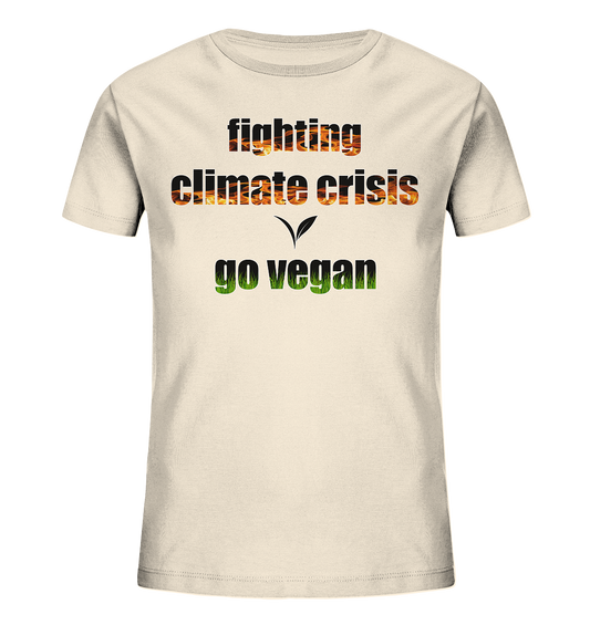 Motiv "fighting climate cirsis" - Kinder Bio T-Shirt