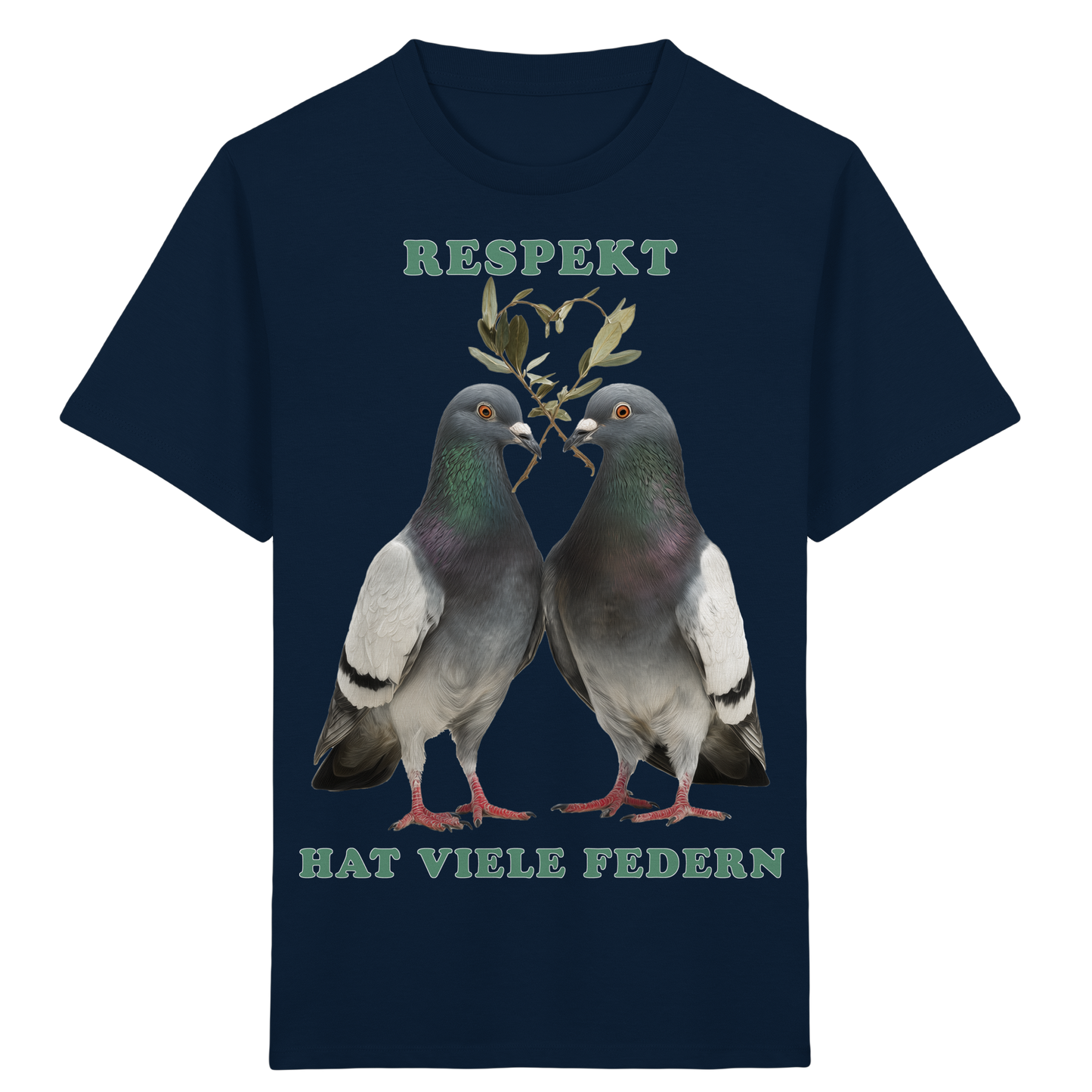 vegwear "Respekt hat viele Federn" - unisex Bio Kids Shirt