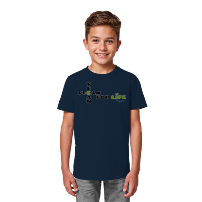 vegwear "vegan for life" - unisex Kids Organic T-Shirt