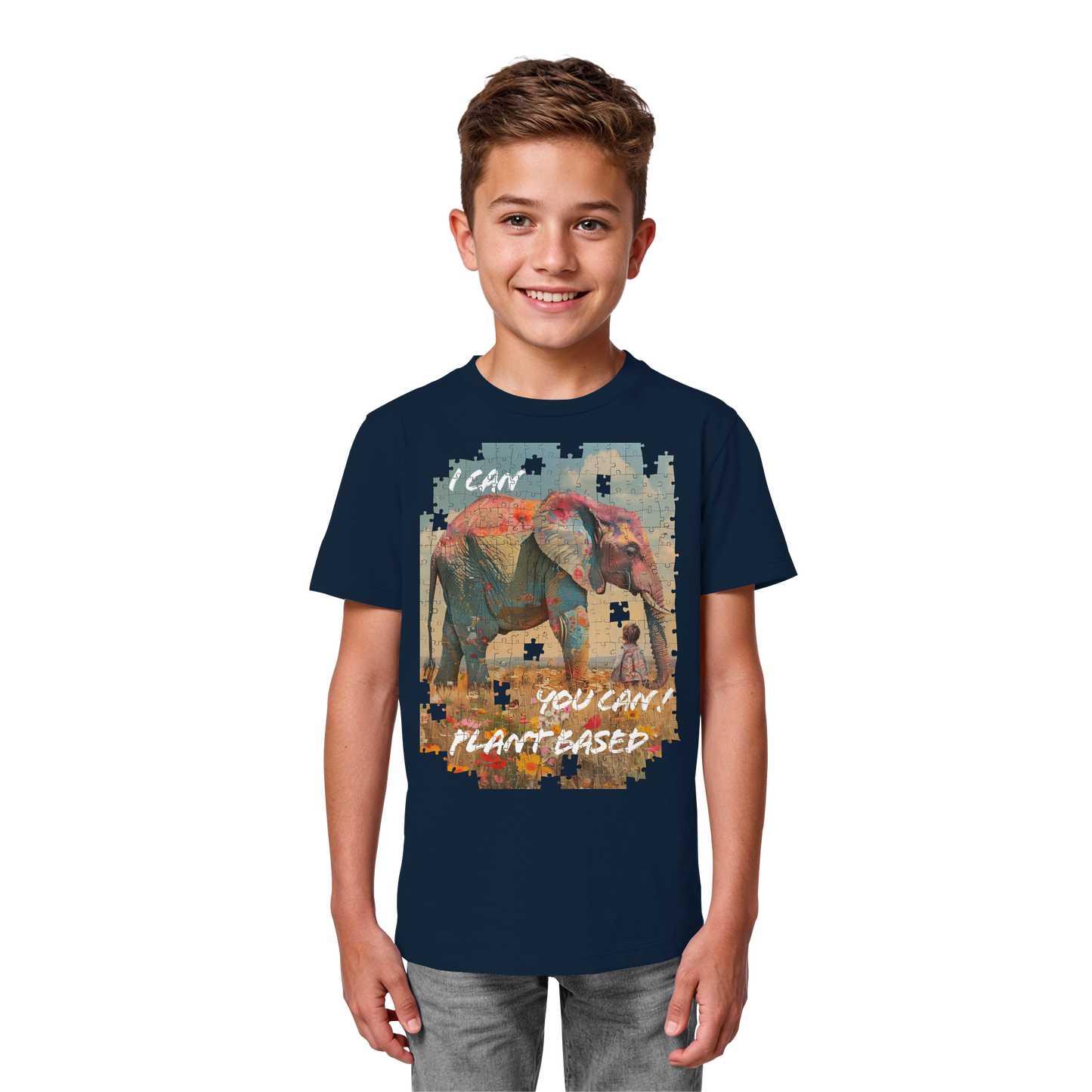 vegwear "I can you can"- unisex Kinder T-Shirt, bio, vegan