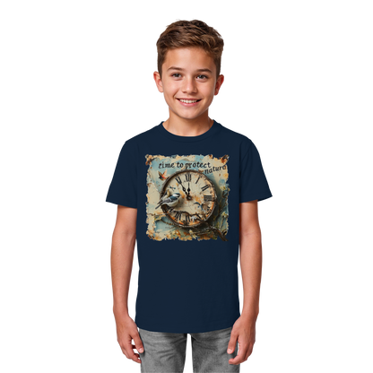 vegwear "time to protect nature" - unisex Kinder T-Shirt, nachhaltige Mode