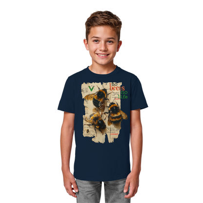 vegwear "no bees no life" - Kinder bio T-Shirt