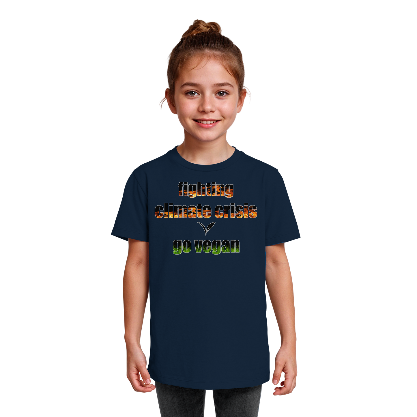 vegwear "fighting climate crisis" - Kids Bio T-Shirt für kleine Weltverbesserer