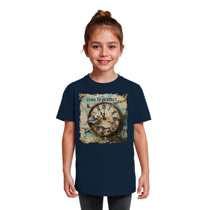 vegwear "time to protect nature" - unisex Kinder T-Shirt, nachhaltige Mode