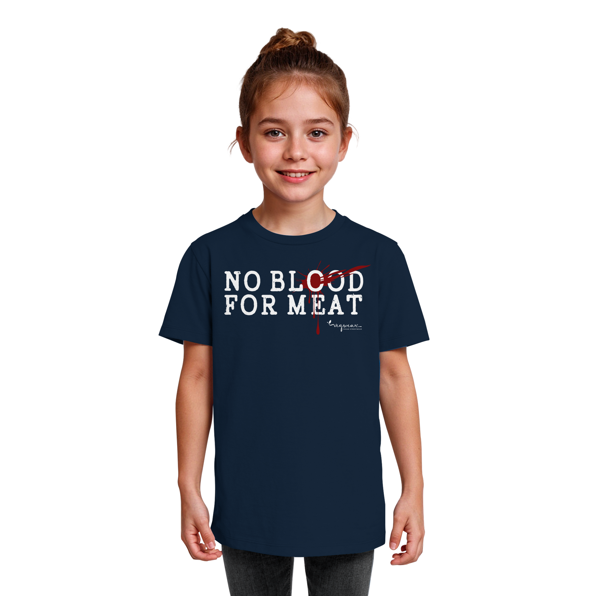 Bio-T-Shirt für Kinder: "no blood for meat" Bio-T-Shirt | vegwear