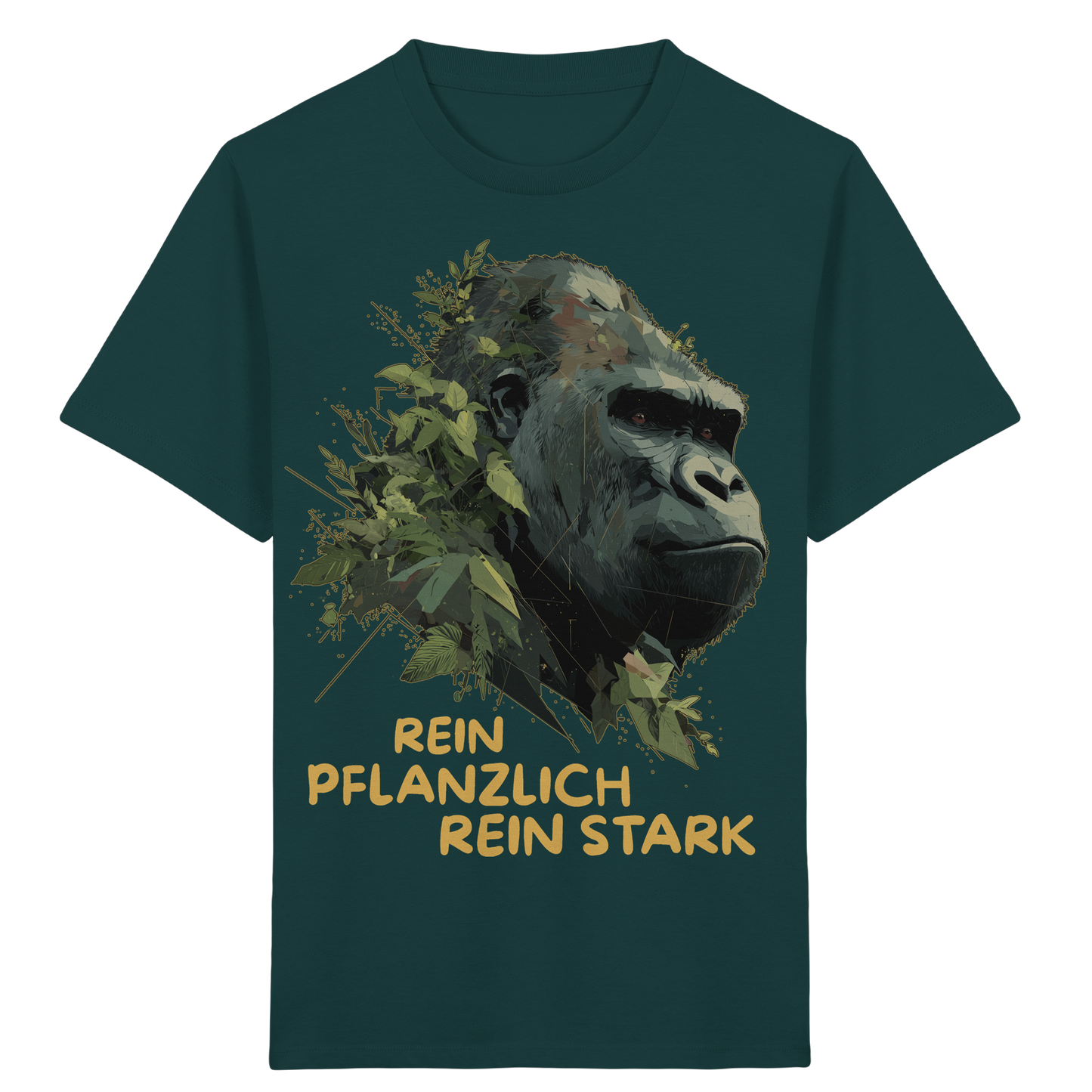 vegwear "Gorilla, rein pflanzlich rein stark" - unisex Kids T-Shirt, bio vegan