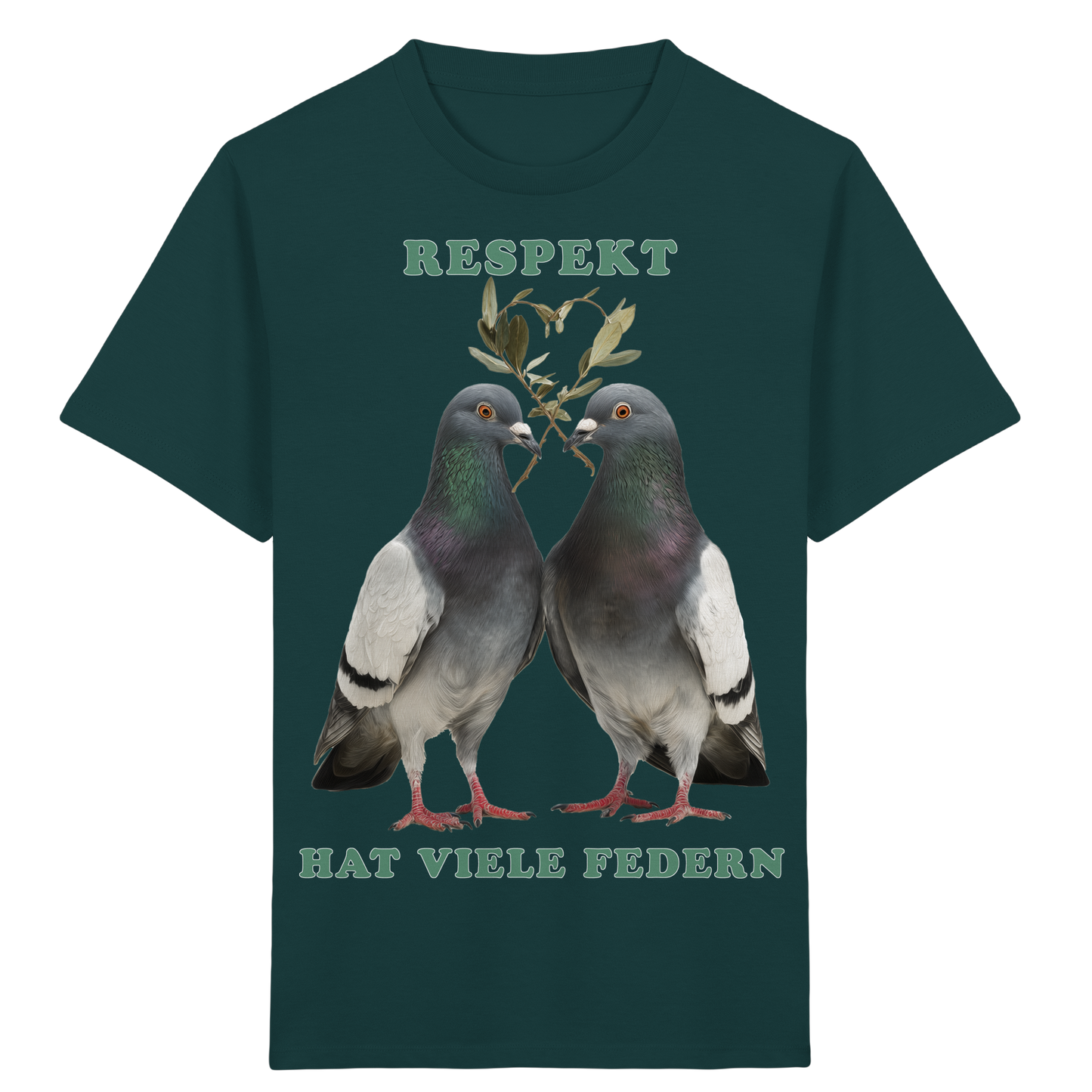 vegwear "Respekt hat viele Federn" - unisex Bio Kids Shirt