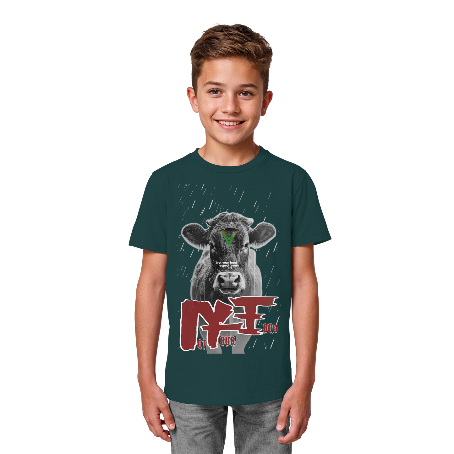 vegwear "not your food" - unisex Kids Bio Shirt, vegan, fair