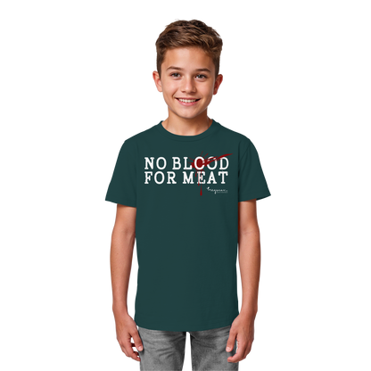 vegwear "no blood for meat" - Kids Organic Shirt