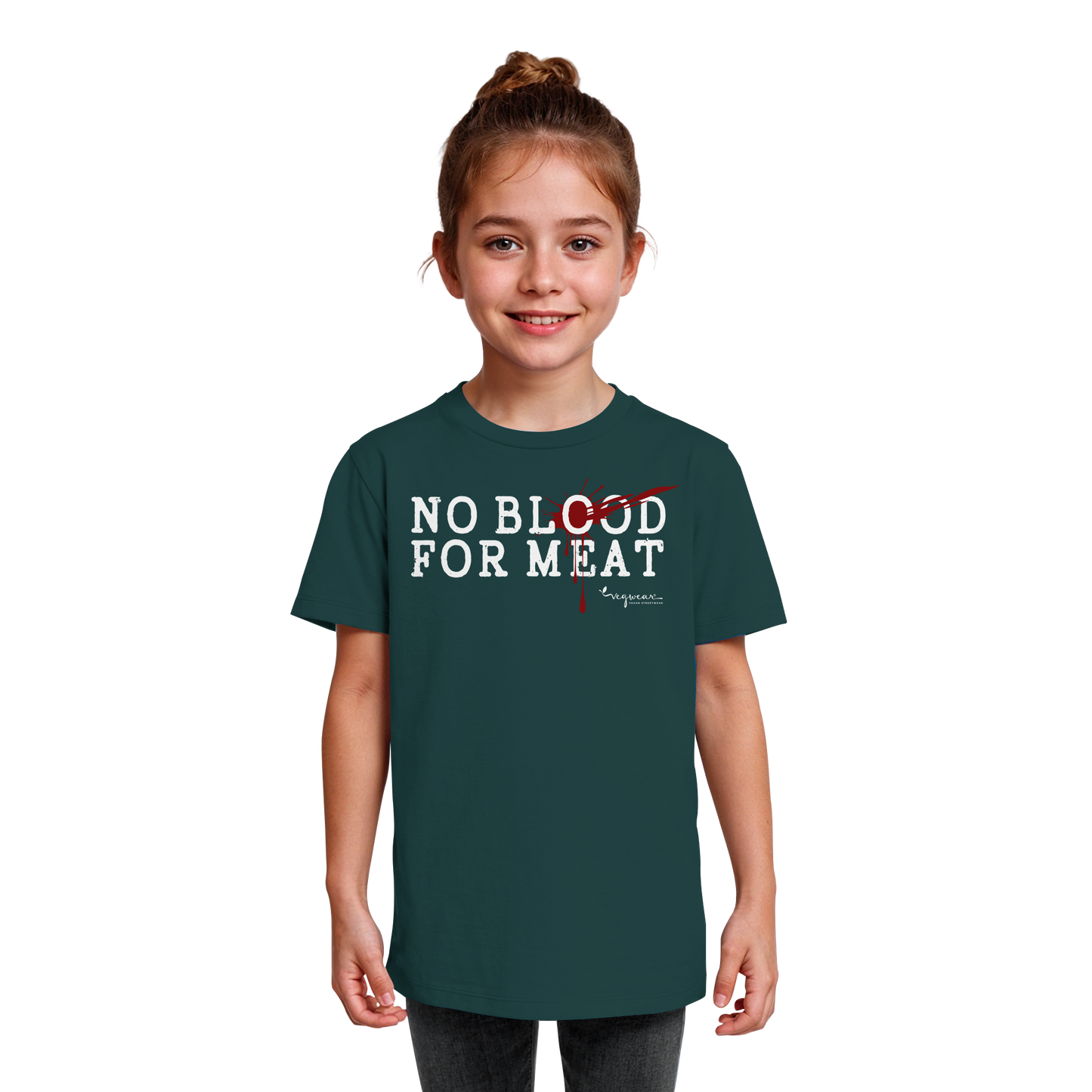 vegwear "no blood for meat" - Kids Organic Shirt