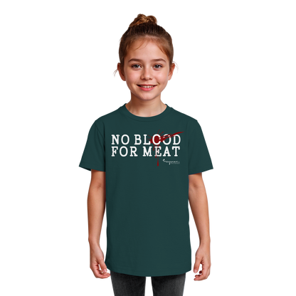 vegwear "no blood for meat" - Kids Organic Shirt