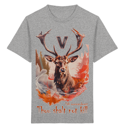 unisex Kids Bio T-Shirt: 'thou shalt not kill 5th' | vegwear 