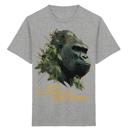 vegwear "Gorilla, rein pflanzlich rein stark" - unisex Kids T-Shirt, bio vegan