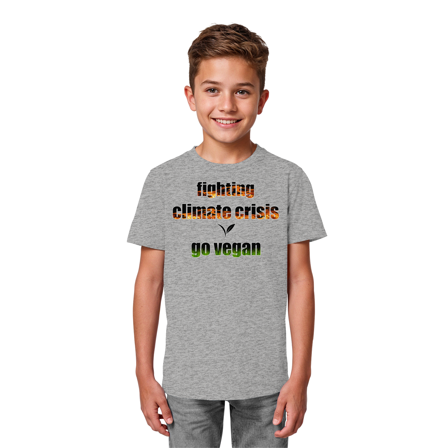 vegwear "fighting climate crisis" - Kids Bio T-Shirt für kleine Weltverbesserer