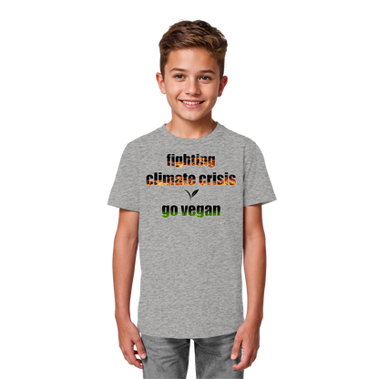 vegwear "fighting climate crisis" - Kids Bio T-Shirt für kleine Weltverbesserer