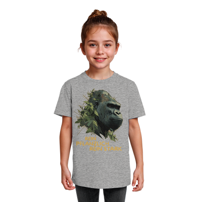 vegwear "Gorilla, rein pflanzlich rein stark" - unisex Kids T-Shirt, bio vegan