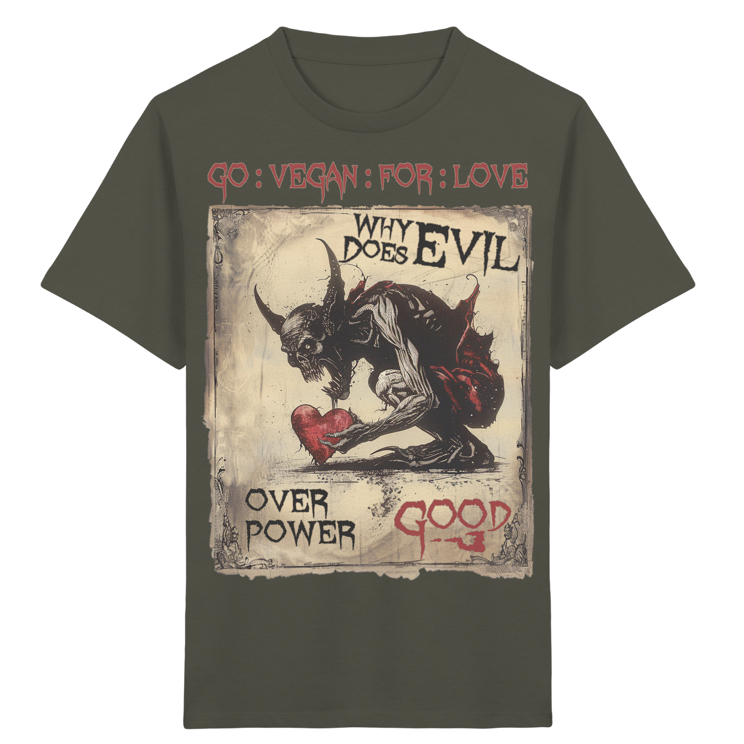 vegwear "why does evil" - unisex Bio Kinder T-Shirt