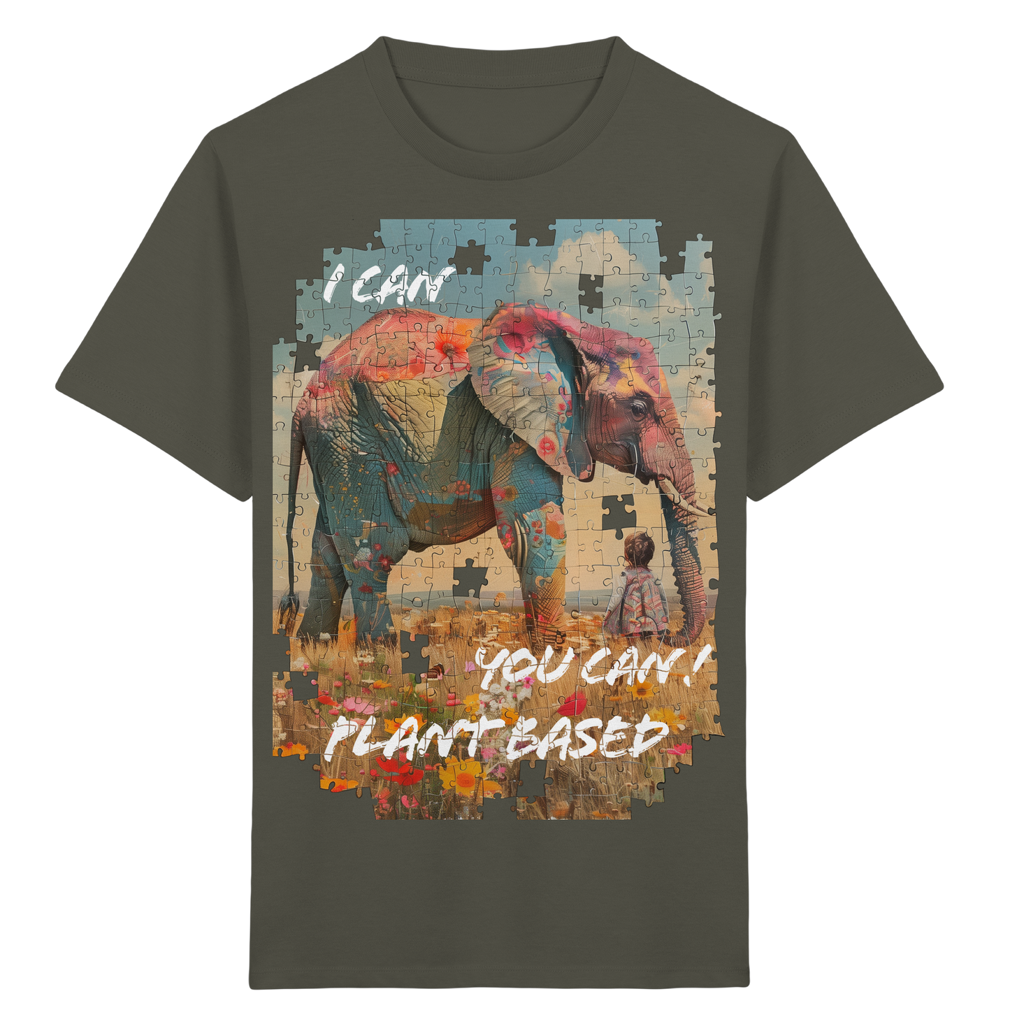 vegwear "I can you can"- unisex Kinder T-Shirt, bio, vegan
