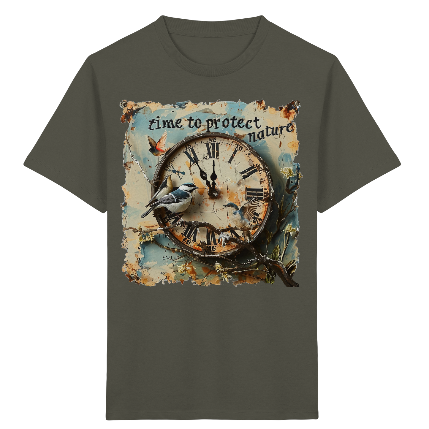 vegwear "time to protect nature" - unisex Kinder T-Shirt, nachhaltige Mode