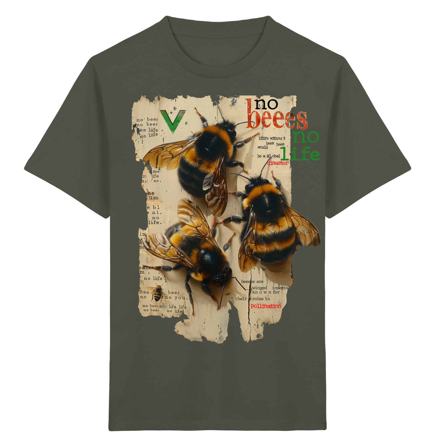 vegwear "no bees no life" - Kinder bio T-Shirt