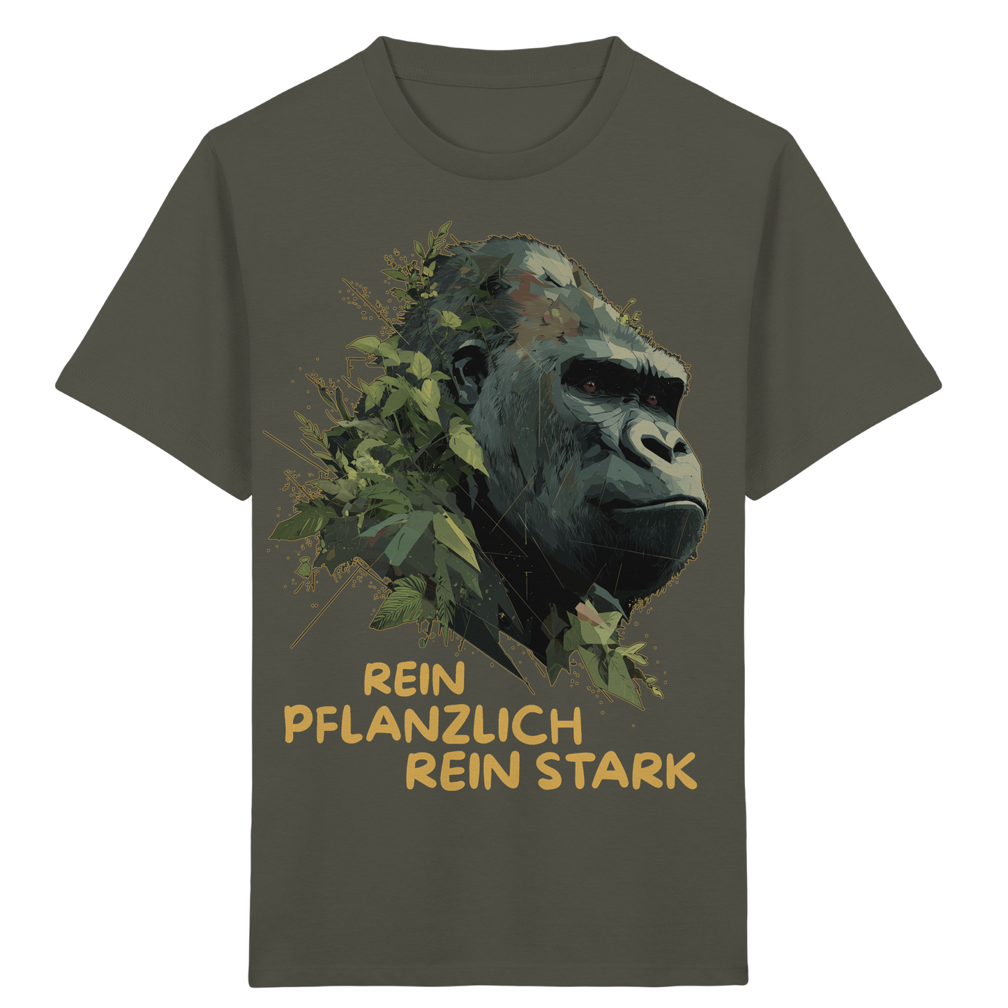 vegwear "Gorilla, rein pflanzlich rein stark" - unisex Kids T-Shirt, bio vegan