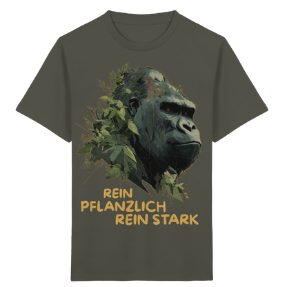 vegwear "Gorilla, rein pflanzlich rein stark" - unisex Kids T-Shirt, bio vegan