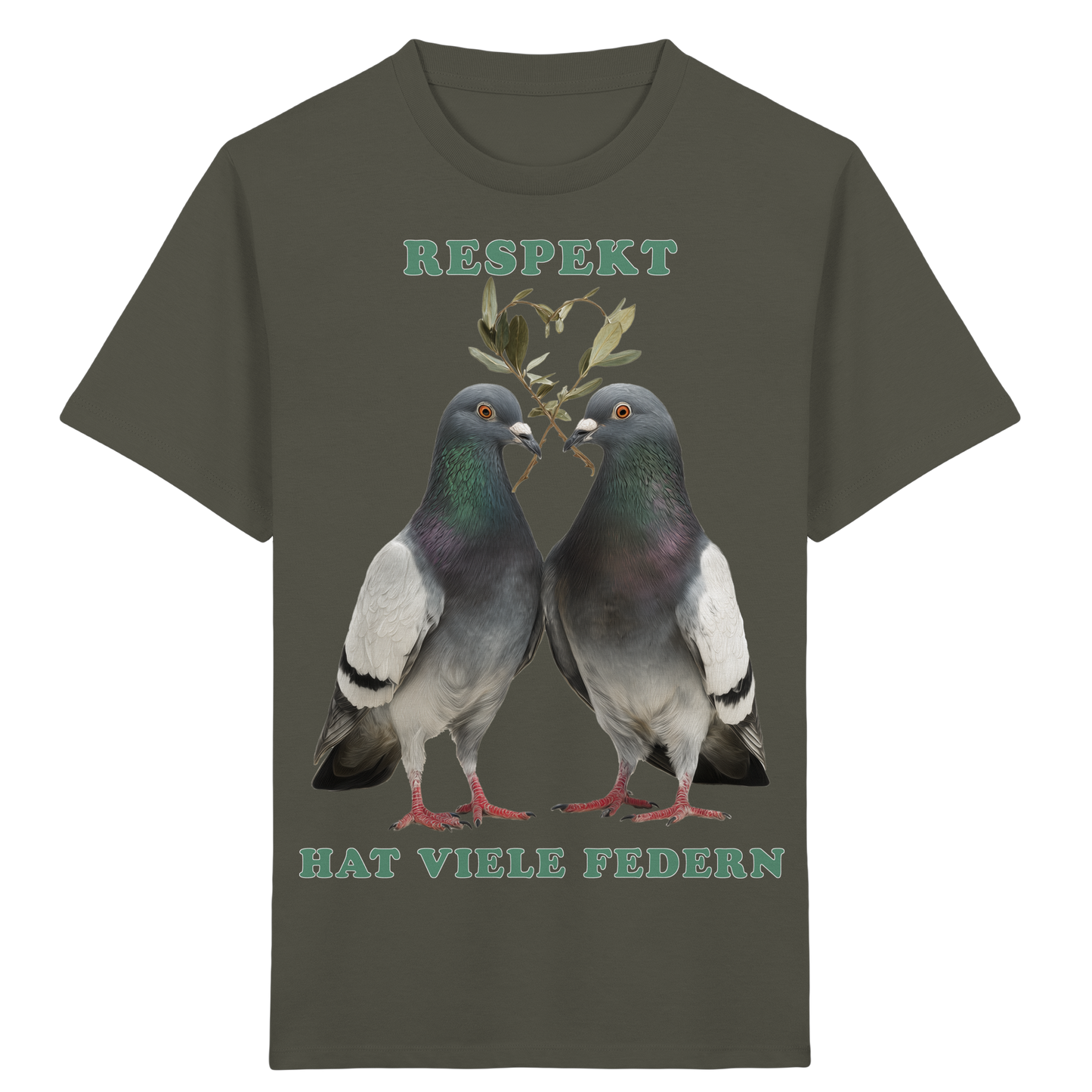 vegwear "Respekt hat viele Federn" - unisex Bio Kids Shirt