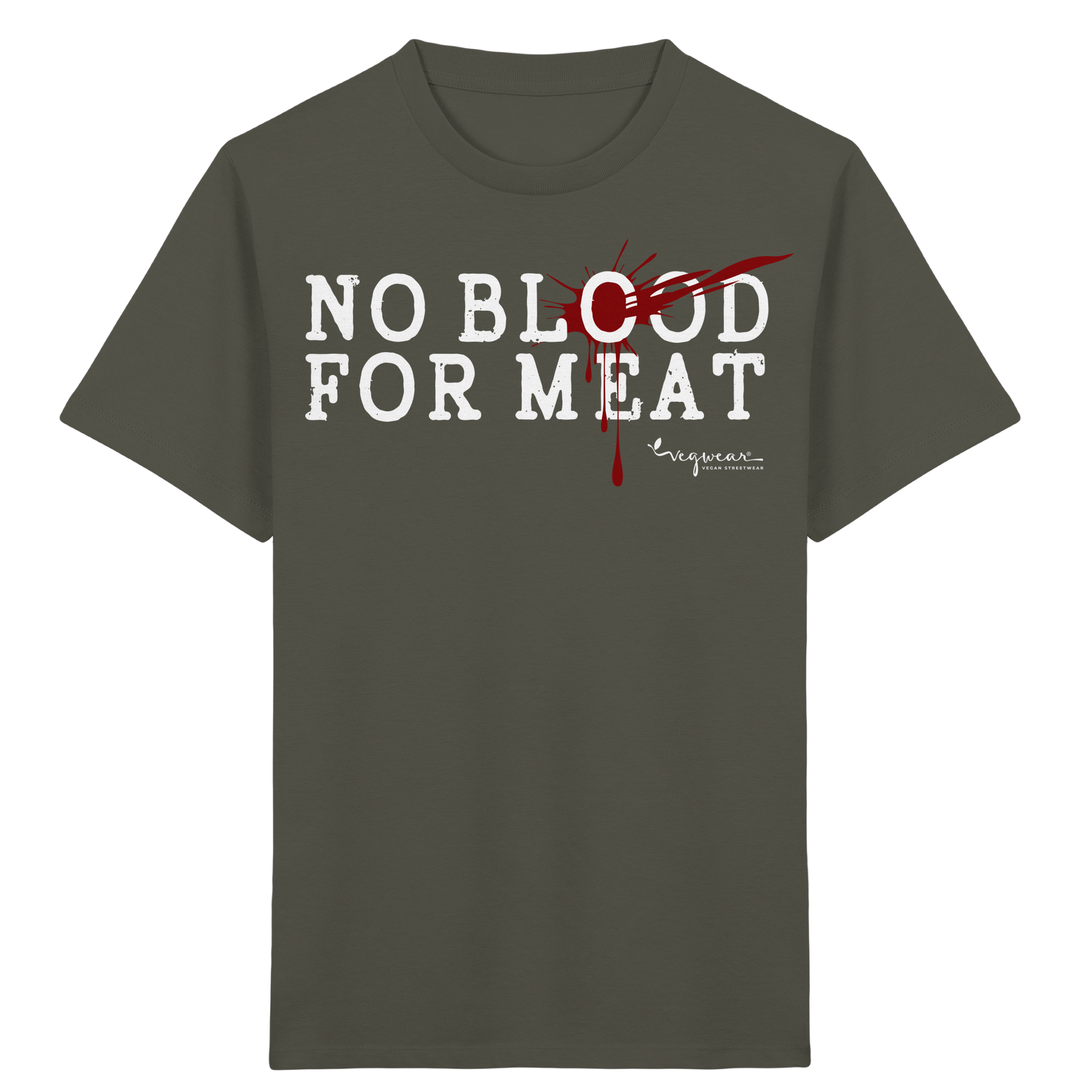 Bio-T-Shirt für Kinder: "no blood for meat" Bio-T-Shirt | vegwear